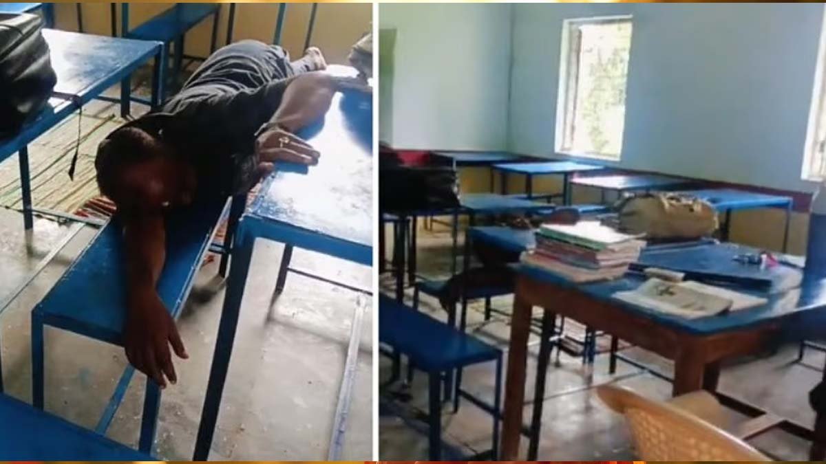 Teacher Caught Peacefully Sleeping
