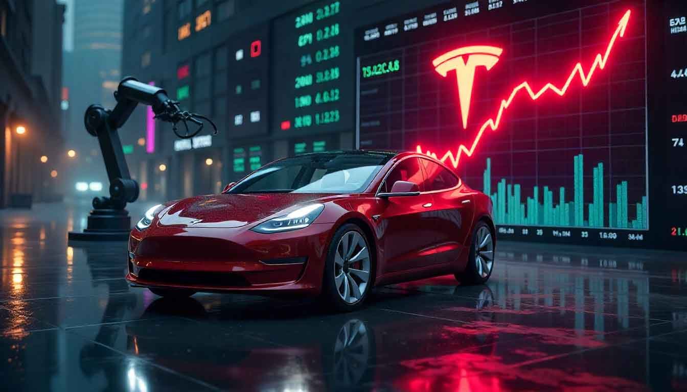 Tesla Stock Climbs